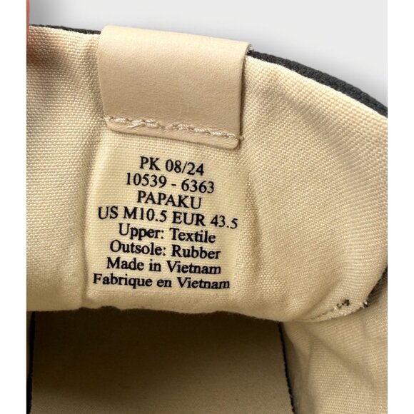 OluKai Papaku Chukka Boots Men 10.5 Dark Wood Canvas Leather Waterproof - Picture 11 of 14